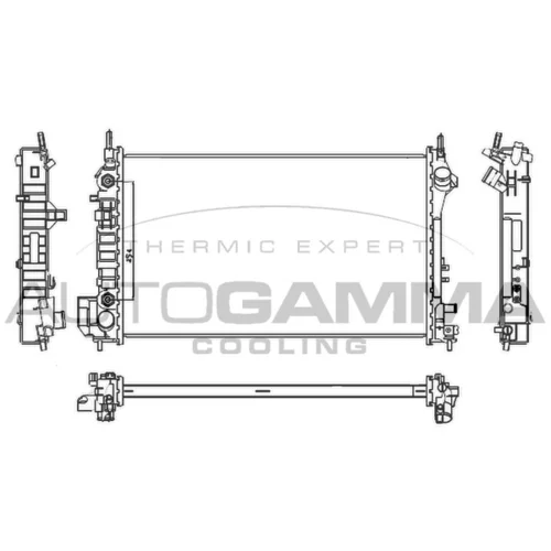 Chladič motora AUTOGAMMA 104555
