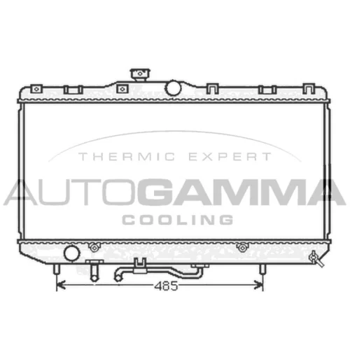 Chladič motora AUTOGAMMA 104568