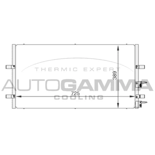 Kondenzátor klimatizácie AUTOGAMMA 104986