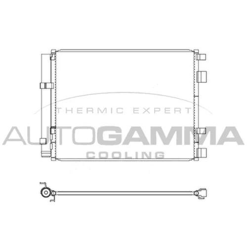 Kondenzátor klimatizácie AUTOGAMMA 107344