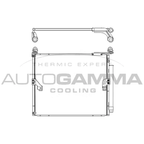 Kondenzátor klimatizácie AUTOGAMMA 107477