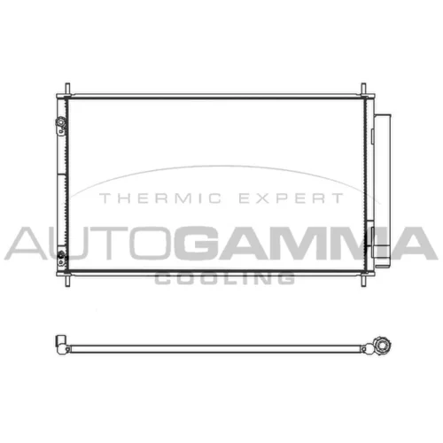Kondenzátor klimatizácie AUTOGAMMA 107566