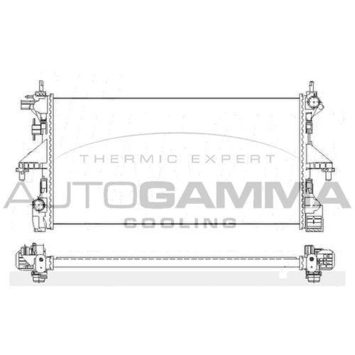 Chladič motora AUTOGAMMA 110008
