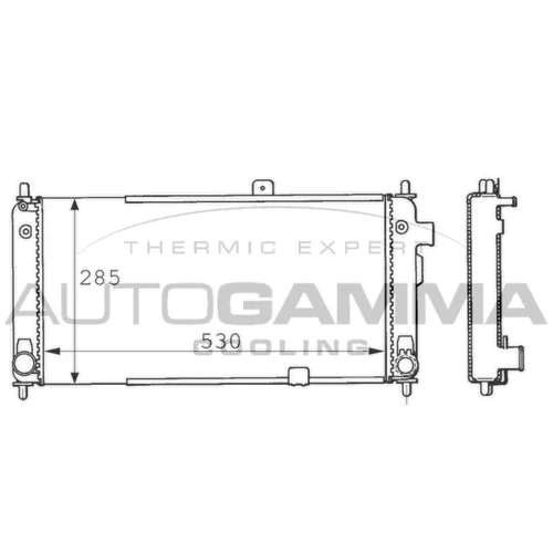 Chladič motora AUTOGAMMA 100661