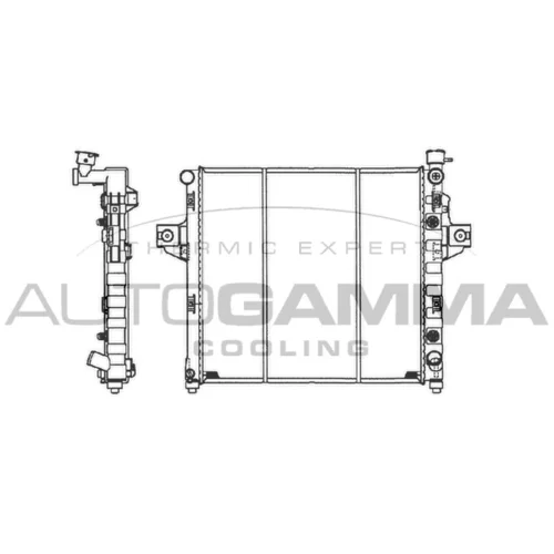 Chladič motora AUTOGAMMA 102134