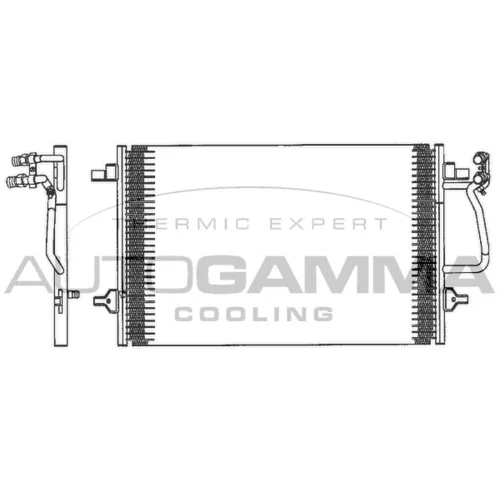 Kondenzátor klimatizácie AUTOGAMMA 102603