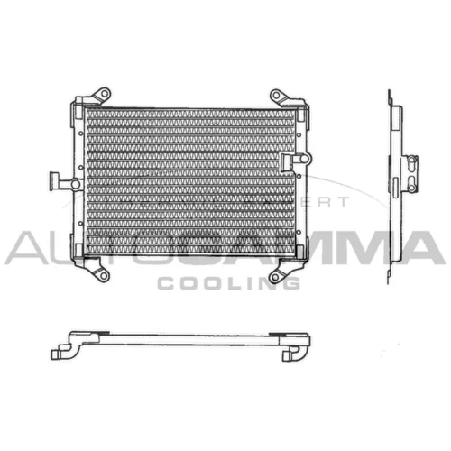 Kondenzátor klimatizácie AUTOGAMMA 102633