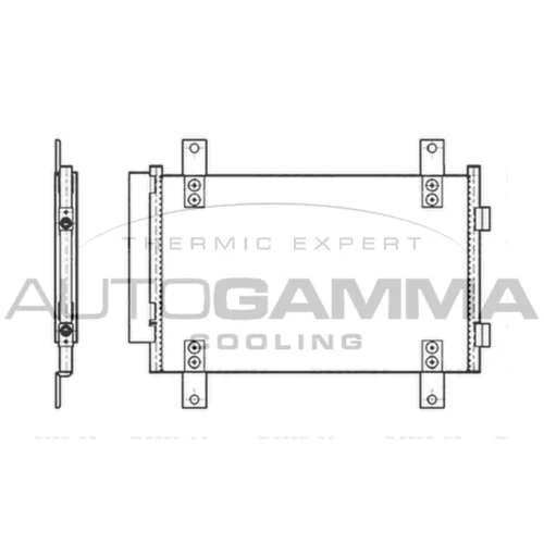 Kondenzátor klimatizácie AUTOGAMMA 104482