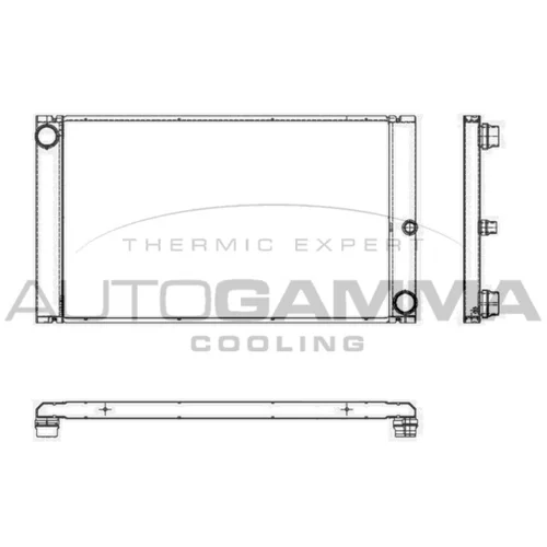 Chladič motora AUTOGAMMA 105657