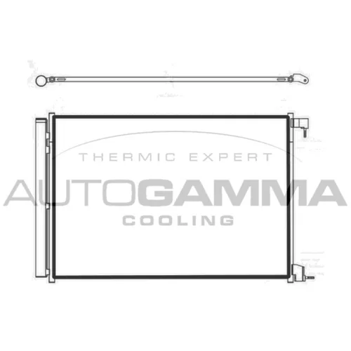 Kondenzátor klimatizácie AUTOGAMMA 107500