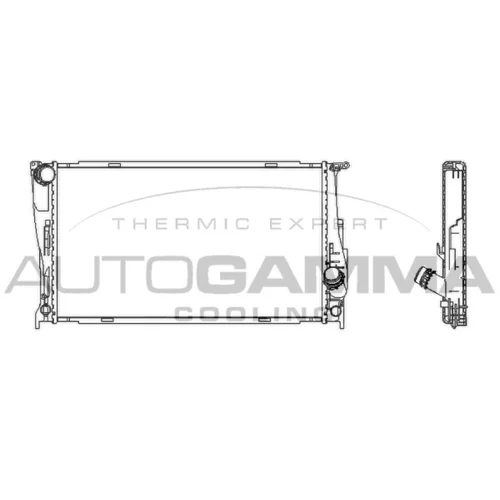 Chladič motora AUTOGAMMA 107534