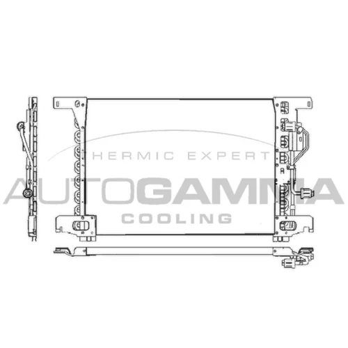 Kondenzátor klimatizácie AUTOGAMMA 304486