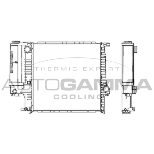 Chladič motora AUTOGAMMA 101120
