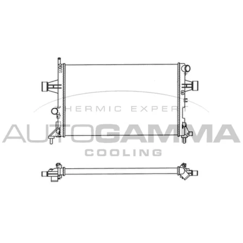 Chladič motora AUTOGAMMA 102220