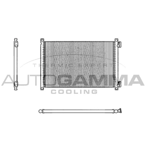 Kondenzátor klimatizácie AUTOGAMMA 102644