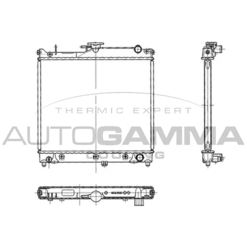 Chladič motora AUTOGAMMA 103064