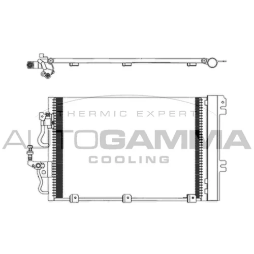 Kondenzátor klimatizácie AUTOGAMMA 103828