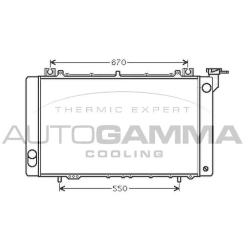 Chladič motora AUTOGAMMA 105305
