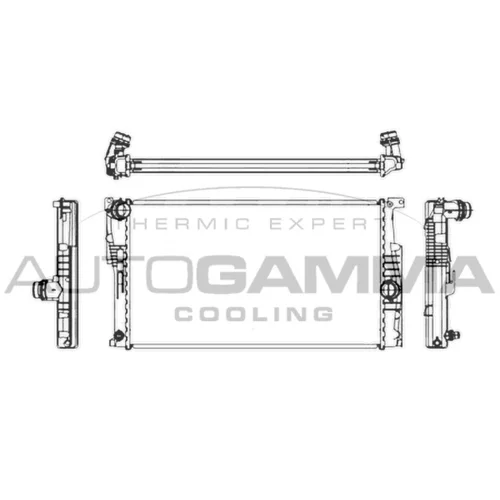 Chladič motora AUTOGAMMA 107160