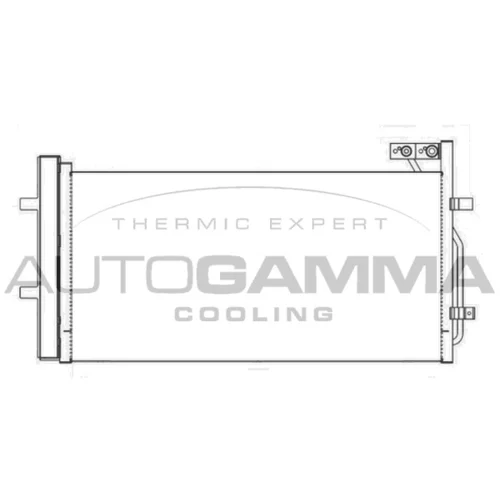 Kondenzátor klimatizácie AUTOGAMMA 107285