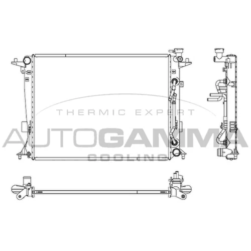 Chladič motora AUTOGAMMA 107563