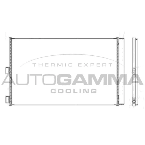 Kondenzátor klimatizácie AUTOGAMMA 107622