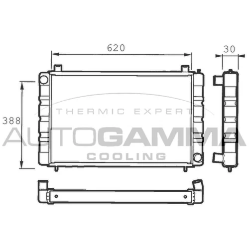 Chladič motora AUTOGAMMA 400786