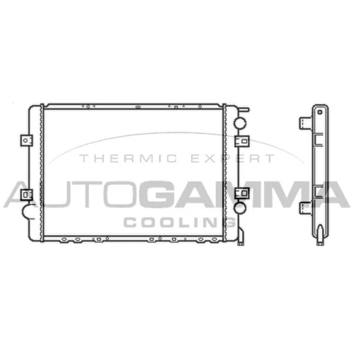 Chladič motora AUTOGAMMA 403626