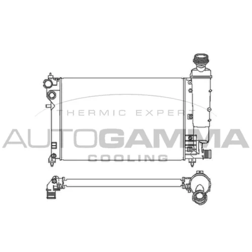 Chladič motora 100194 /AUTOGAMMA/
