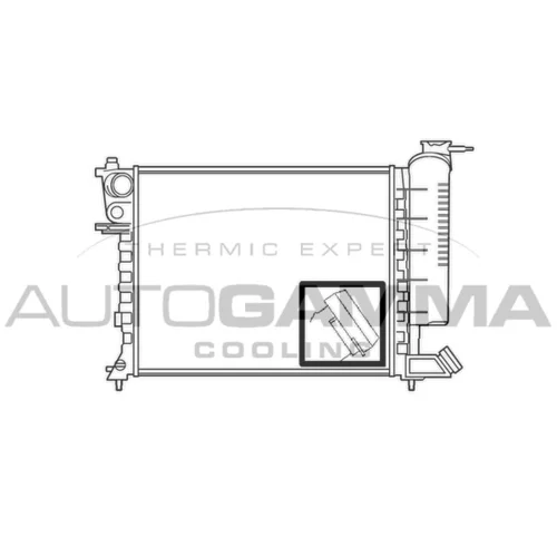 Chladič motora AUTOGAMMA 100213