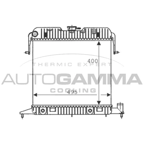 Chladič motora AUTOGAMMA 100710