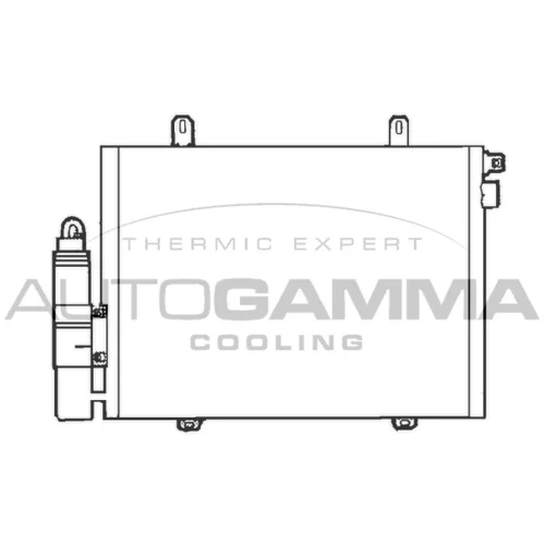 Kondenzátor klimatizácie AUTOGAMMA 102561