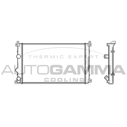Chladič motora AUTOGAMMA 104117