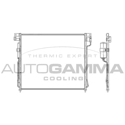 Kondenzátor klimatizácie AUTOGAMMA 104914