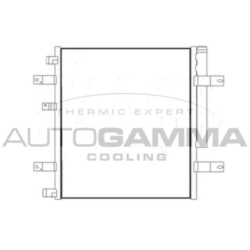 Kondenzátor klimatizácie AUTOGAMMA 105459