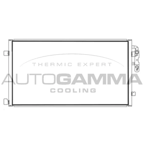 Kondenzátor klimatizácie AUTOGAMMA 107676