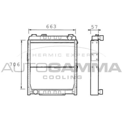Chladič motora AUTOGAMMA 400238
