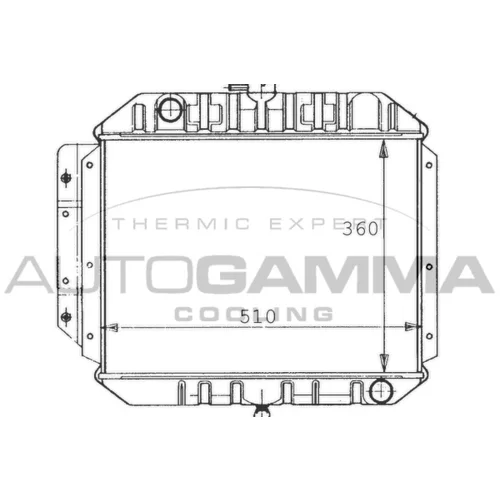 Chladič motora AUTOGAMMA 100604