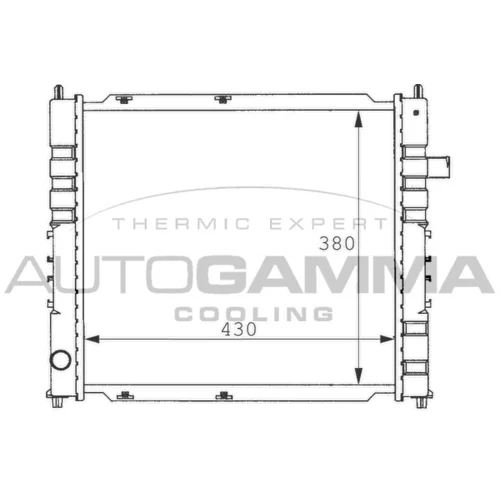 Chladič motora AUTOGAMMA 100924