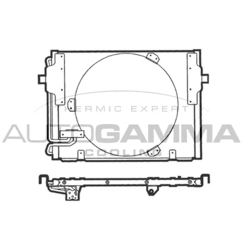 Kondenzátor klimatizácie AUTOGAMMA 101566