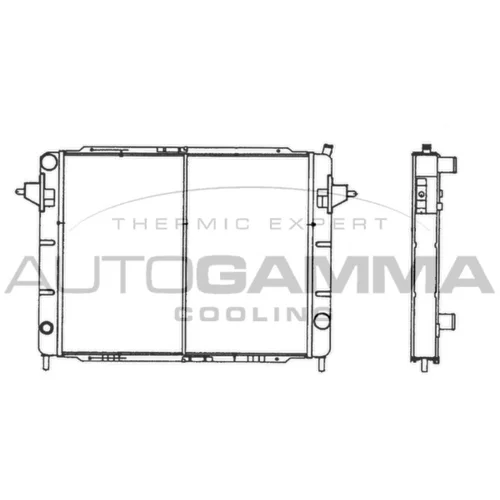 Chladič motora AUTOGAMMA 102244