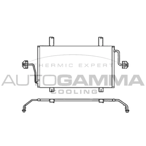 Kondenzátor klimatizácie AUTOGAMMA 102563