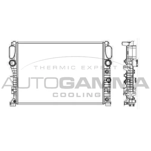 Chladič motora AUTOGAMMA 103339