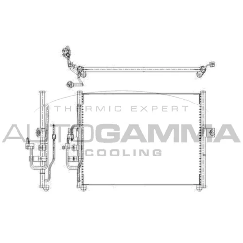 Kondenzátor klimatizácie AUTOGAMMA 103842