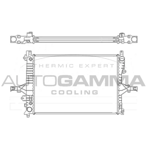 Chladič motora AUTOGAMMA 104208