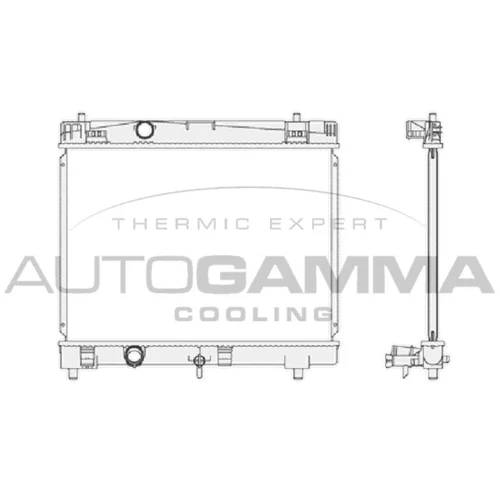 Chladič motora AUTOGAMMA 104622
