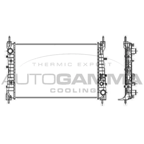 Chladič motora AUTOGAMMA 107213