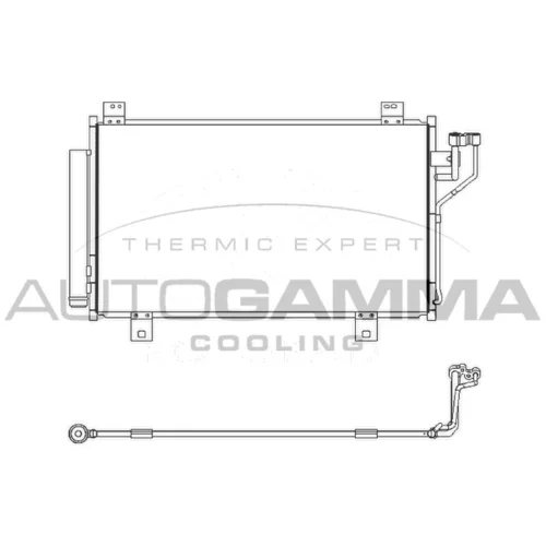 Kondenzátor klimatizácie AUTOGAMMA 107478