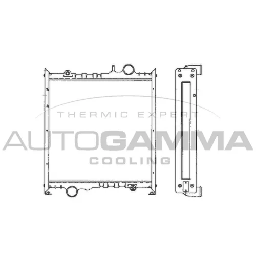 Chladič motora AUTOGAMMA 400804