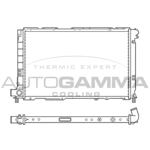 Chladič motora AUTOGAMMA 100143